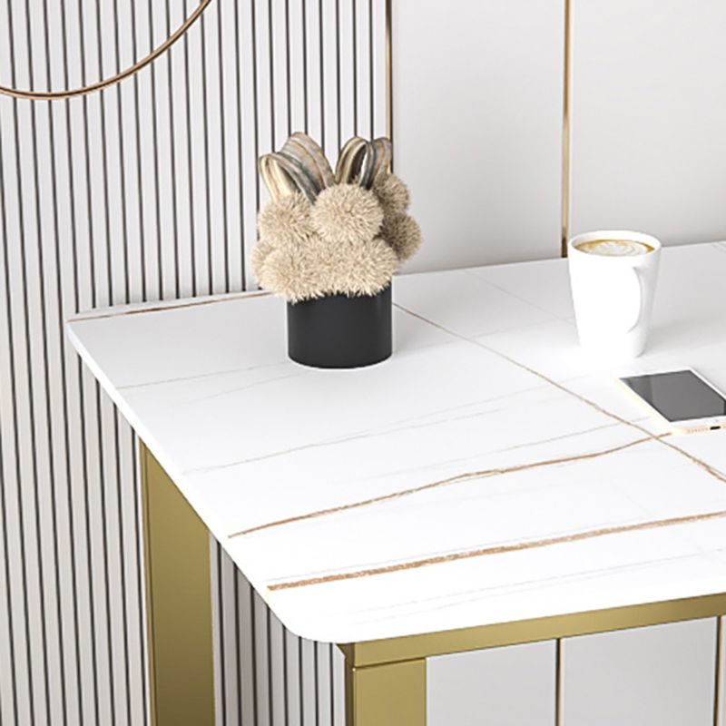 Desca di ufficio contemporanea 23.62 "scrivania rettangolare con 3-cassetti