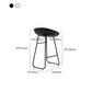 Industrial Armless Bar Stool Plastic Dining Stool with Metal Base Clearhalo 'Bar Furniture' 'Bar Stools' 'bar_stools' 'furn' 'furn_bar_stools' 'Furniture' 'Kitchen & Dining Furniture' 1200x1200_98167420-fc5a-41bc-a56a-f3a39e285d1b