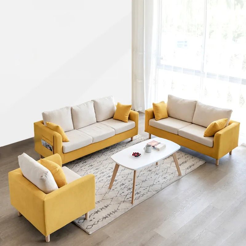 現代のタキシードアームソファリビングルーム用のバックセッピールーズバックセッピー