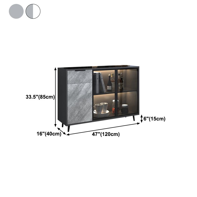 Contemporary Engineered Wood Sideboard Dining Room Sideboard Clearhalo 'buffet_sideboard' 'Buffets & Sideboards' 'furn' 'furn_buffet_sideboard' 'Furniture' 'Kitchen & Dining Furniture' 1200x1200_98199312-1272-4a7c-bd6a-821b1055f7ad