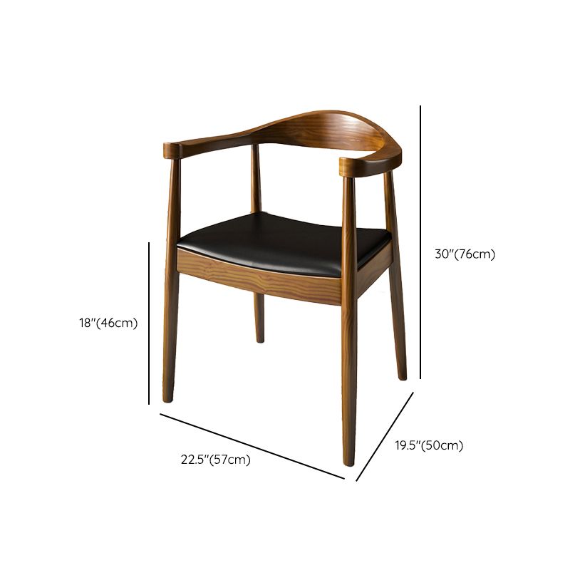 Contemporary Style Chair Wood Dining Accent Chair for Kitchen Clearhalo 'Dining Chairs' 'Dining Tables & Seating' 'dining_chair' 'furn' 'furn_dining_chair' 'Furniture' 'Kitchen & Dining Furniture' 1200x1200_981b5bb3-4e29-4cf8-9ff3-f438cde6b5b3