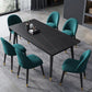 Metal Contemporary Rectangular Dining Table Sintered Stone Top Table with Black Legs Clearhalo ' dining_table' 'Dining Tables & Seating' 'Dining Tables' 'furn' 'furn_dining_table' 'Furniture' 'furniture_dining_table' 'Kitchen & Dining Furniture' 'kitchen&dining_furn' 'kitchen' 'kitchen_dining_table' 1200x1200_981ea66c-ba5c-4640-aa16-bf589564b399