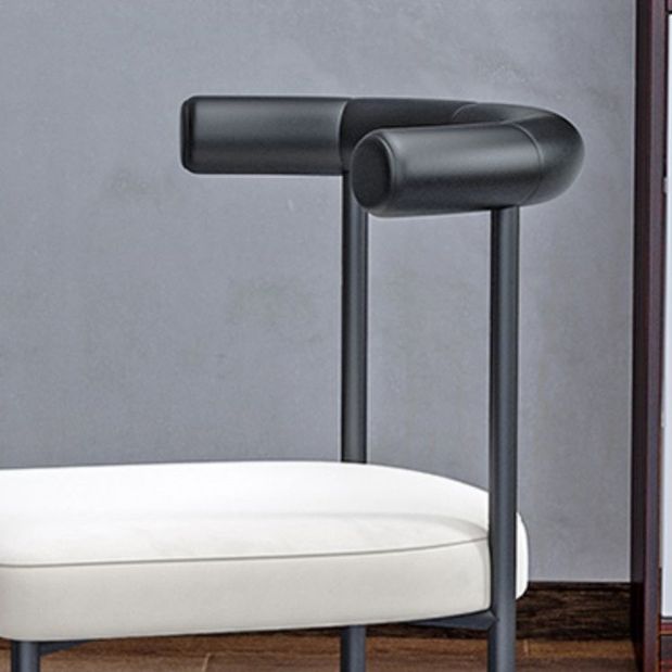 Modern Dining Side Chair Upholstered Armless Dining Chairs with Black Legs Clearhalo 'Dining Chairs' 'Dining Tables & Seating' 'dining_chair' 'furn' 'furn_dining_chair' 'Furniture' 'Kitchen & Dining Furniture' 1200x1200_981ed857-414e-4489-8a2e-f8670efb575e