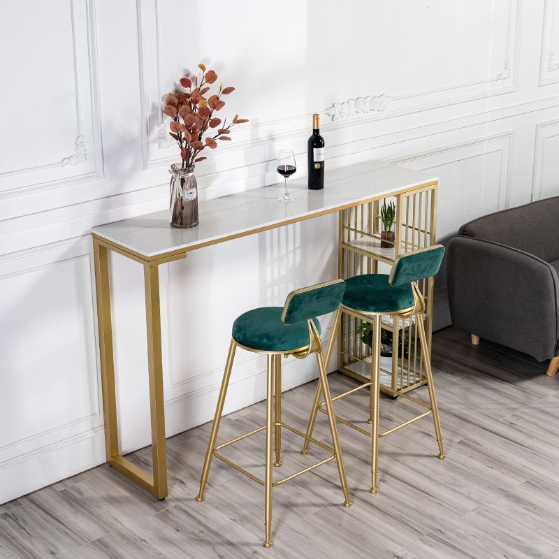 Modern 1/3 Pieces Bar Table Set Rectangle Stone Counter Table with High Stools for Cafe Clearhalo 'Bar Furniture' 'furn' 'furn_home_bar_bar_sets' 'Furniture' 'Home Bars & Bar Sets' 'home_bar_bar_sets' 'Kitchen & Dining Furniture' 1200x1200_9820014f-80bb-4a20-9ef3-180f72213e8d