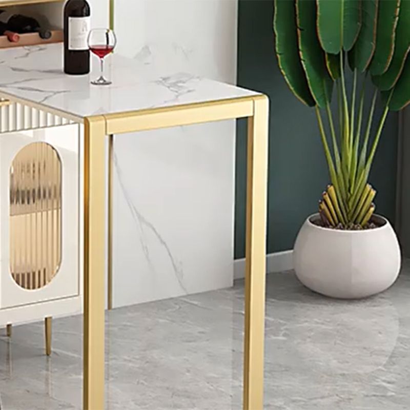 1/2 Pieces Counter Height Pub Set in White and Gold, Rectangular and Modern Clearhalo 'Bar Furniture' 'furn' 'furn_home_bar_bar_sets' 'Furniture' 'Home Bars & Bar Sets' 'home_bar_bar_sets' 'Kitchen & Dining Furniture' 1200x1200_98217d25-60b6-4df5-8df7-3219ea315075