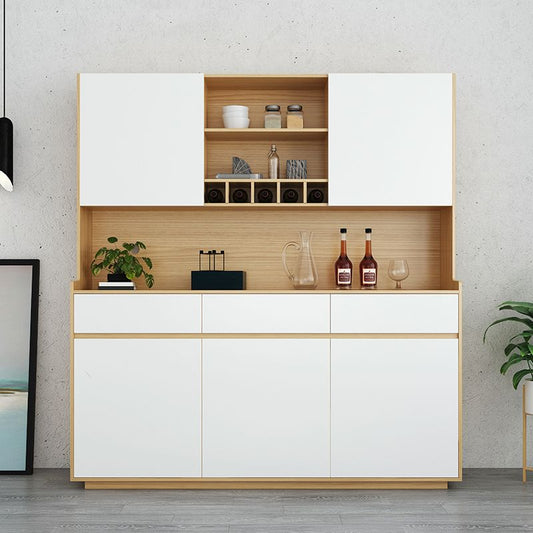 78 "Höhe Sideboardschrank 5 Türen 3 Schubladen Essschrank für Wohnzimmer