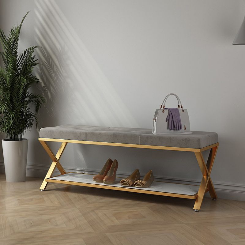 13.8" Wide Contemporary Seating Bench Upholstered Tufted Bench Clearhalo 'Benches' 'Chairs & Seating' 'furn' 'furn_benches' 'Furniture' 'Living Room Furniture' 1200x1200_9823b610-b206-41d9-aee3-84aae3a58993