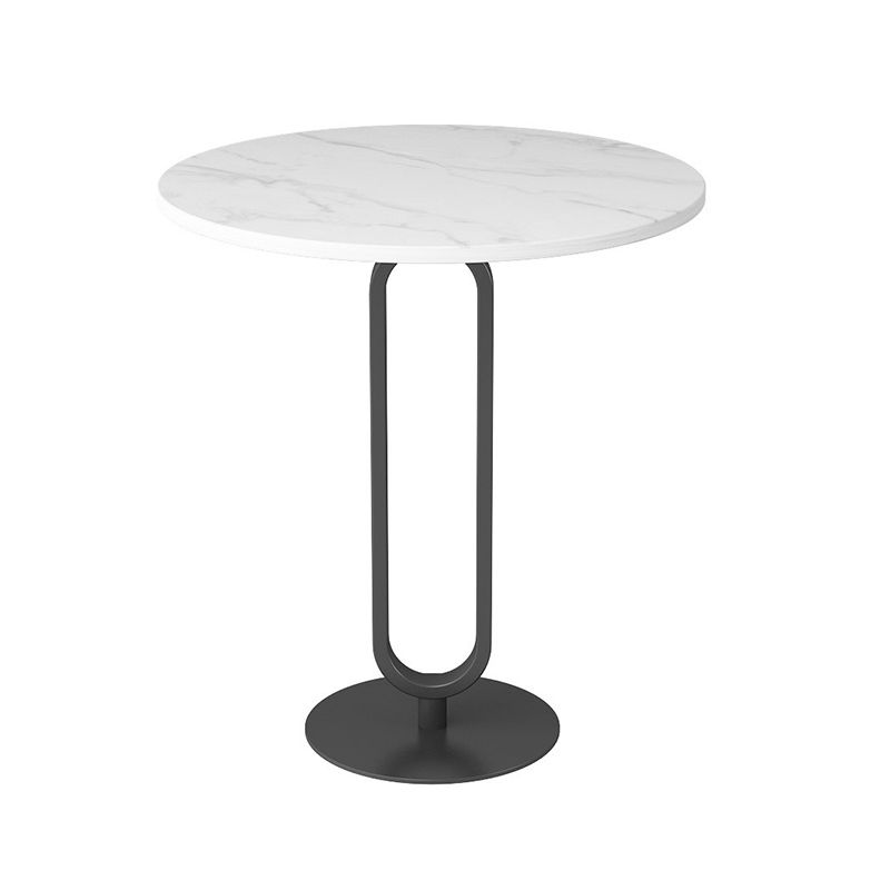 Round Sintered Stone Top End Table 21.6"Tall Pedestal Side Table Clearhalo 'Coffee & Accent Tables' 'Coffee Tables' 'coffee_tables' 'End & Side Tables' 'end_side_tables' 'furn' 'furn_end_side_tables' 'Furniture' 'furniture_coffee_tables' 'Living Room Furniture' 1200x1200_9824ac05-10fa-41c8-9331-18a8bed69606