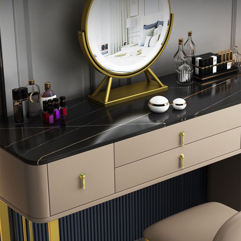 Dennenhout 7 laden dressoir met stenen top make-up ijdelheid voor bedroon