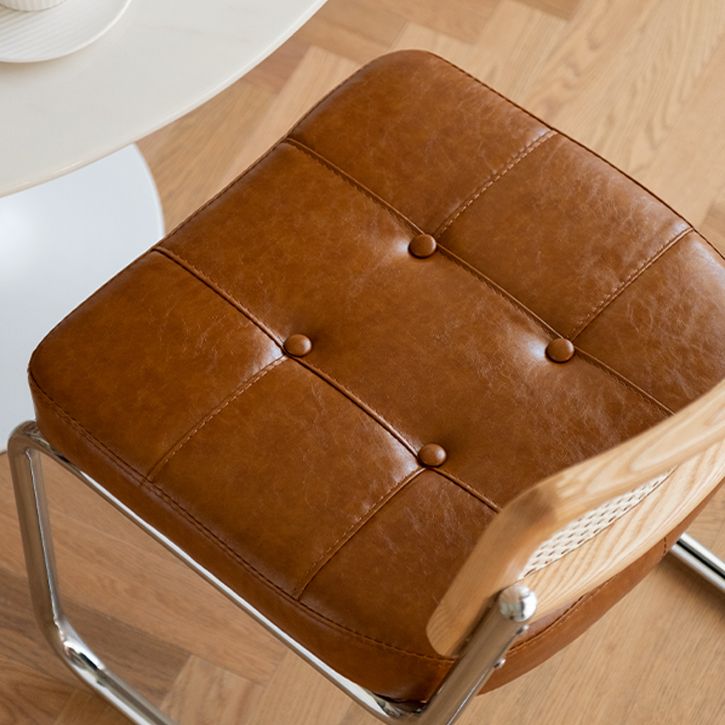 Contemporary Metal Dining Chairs Dining Open Back Armless Side Chairs for Kitchen Clearhalo ' kitchen&dining_furn' 'Dining Chairs' 'Dining Tables & Seating' 'dining_chair' 'furn' 'furn_dining_chair' 'Furniture' 'furniture_dining_chair' 'Kitchen & Dining Furniture' 'kitchen' 1200x1200_98266595-d8f8-4999-b103-2178cffc6768