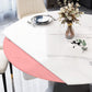 Modern Sintered Stone Dining Table Drop-Leaf Dinner Table for Dining Room