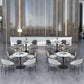 Round Pedestal Base Dining Table Modern Stone Table for Milk Tea Shop Clearhalo 'Dining Tables & Seating' 'Dining Tables' 'dining_table' 'furn' 'furn_dining_table' 'Furniture' 'Kitchen & Dining Furniture' 1200x1200_9826e5ef-8755-4ffc-aa67-83f5bedde6ae