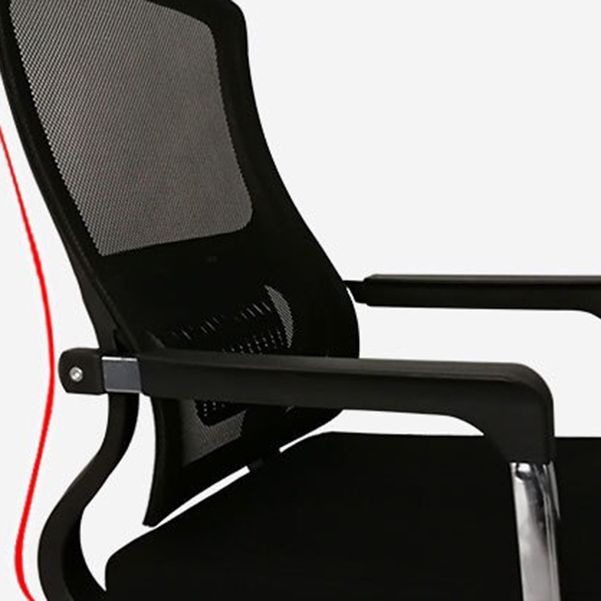 Contemporary Ergonomic Office Chair Mid-Back No Wheels Chair Clearhalo 'furn' 'furn_office_chair' 'Furniture' 'Office Chairs' 'Office Furniture' 'office_chair' 1200x1200_98270c17-a0ff-4b80-96b7-588b8ac6db13