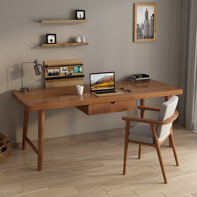 Contemporary Sled Office Desk Natural Solid Wood Writing Desk Clearhalo 'furn' 'furn_office_desk' 'Furniture' 'Office Desks' 'Office Furniture' 'office_desk' 1200x1200_9828924c-9ee4-4d41-9450-f00788124c9a