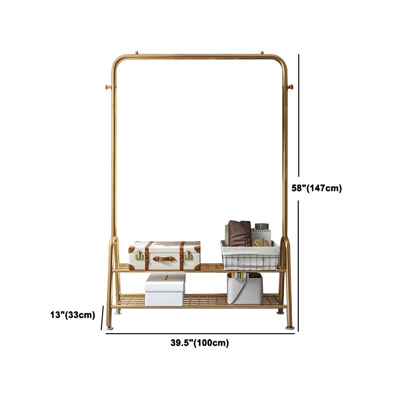 Contemporary Style Wardrobe Metal Bedroom Wardrobe Closet With Shelf Clearhalo 'Armoires & Wardrobes' 'armoires_wardrobes' 'Bedroom Furniture' 'furn' 'furn_armoires_wardrobes' 'Furniture' 1200x1200_9828a563-89bc-4255-a28f-28a7bb244373