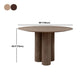 Round Simplicity Style Dining Table Fixed Table with Solid Wood Clearhalo 'Dining Tables & Seating' 'Dining Tables' 'dining_table' 'furn' 'furn_dining_table' 'Furniture' 'furniture_dining_table' 'Kitchen & Dining Furniture' 'kitchen' 'kitchen_dining_table' 1200x1200_9828dda2-dbc6-4545-9e91-865e1ad2d547