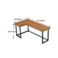 T-Shape Office Table Industrial Office Desk with H-Shape Base