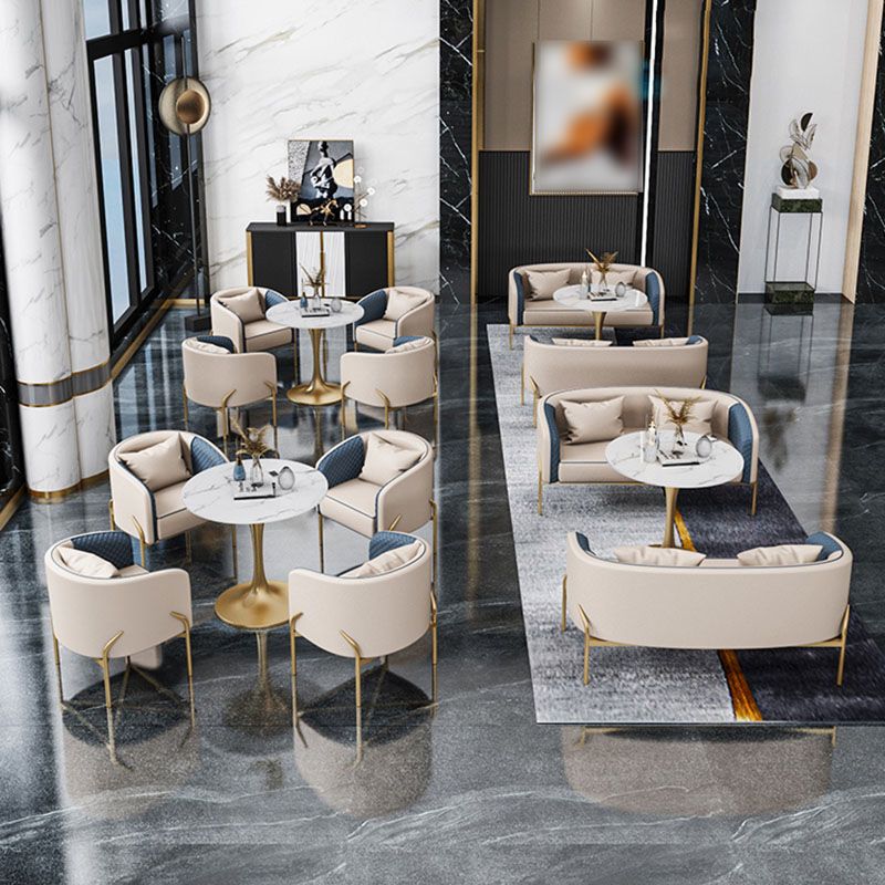 Glam Metal Dining Room Chairs Leather Dining Armless Chair for Restaurant Use Clearhalo 'Dining Chairs' 'Dining Tables & Seating' 'dining_chair' 'furn' 'furn_dining_chair' 'Furniture' 'Kitchen & Dining Furniture' 1200x1200_982b931a-182b-4ad0-9d42-abcca0cf590d