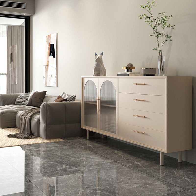 Luxury Style Side Board Sintered Stone Home Storage Sideboard with Drawers and Door Clearhalo 'buffet_sideboard' 'Buffets & Sideboards' 'furn' 'furn_buffet_sideboard' 'Furniture' 'Kitchen & Dining Furniture' 1200x1200_982f5c77-0eb2-4e82-85a0-6bce73083dd3