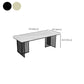 Contemporary Stone Office Desk Rectangular Shape Task Desk with 2 Legs Clearhalo 'furn' 'furn_office_desk' 'Furniture' 'Office Desks' 'Office Furniture' 'office_desk' 1200x1200_982ff45f-b274-493b-bd1d-31cab1459e8c