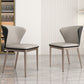 Contemporary Side Chair Faux Leather Solid Back Dining Room Chair for Kitchen