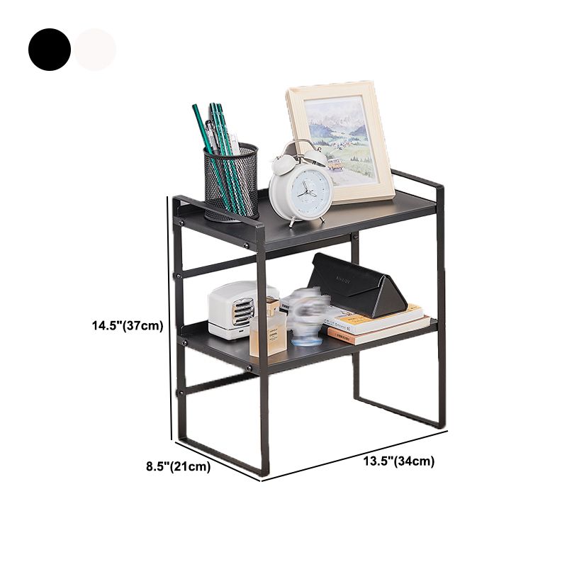 Estantería moderna de metal, estantería geométrica para cualquier habitación, 8.5 "W