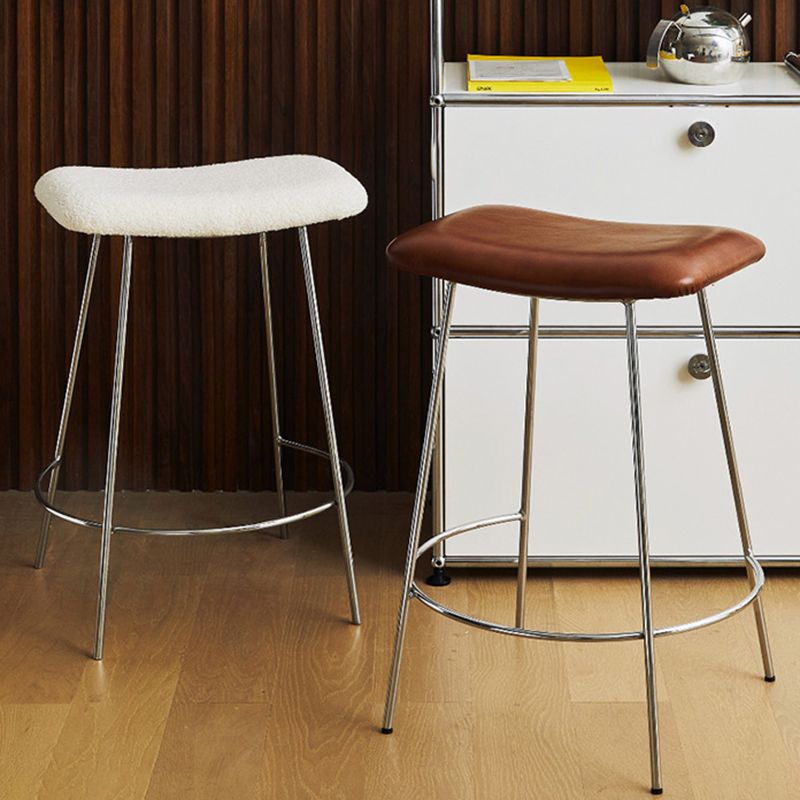 Nordic Style Leather Upholstered Barstool 4 Feet 27-inch Bar Stool for Dinning Room Clearhalo 'Bar Furniture' 'Bar Stools' 'bar_stools' 'furn' 'furn_bar_stools' 'furniture_bar_stools' 'Kitchen & Dining Furniture' 'kitchen&dining_furn' 'kitchen' 'kitchen_furn' Furniture' 1200x1200_98313199-d760-4cda-9822-8cf385dbc511