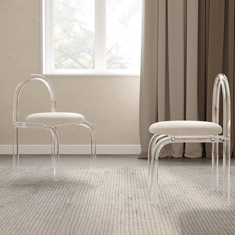 Acrylic Contemporary Dining Set 1/2/5 Pcs Rectangle Dining Table Set for Home Clearhalo 'Dining Room Sets' 'Dining Tables & Seating' 'dining_room_set' 'furn' 'furn_dining_room_set' 'Furniture' 'Kitchen & Dining Furniture' 1200x1200_98362a0c-9e33-49ee-97bd-b031e83a19b8