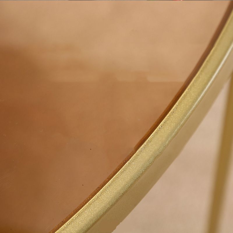 Glass and Slate Cross Legs Coffee Table Modern Round Table for Living Room Clearhalo 'Coffee & Accent Tables' 'Coffee Tables' 'coffee_tables' 'Furniture' 'furniture_coffee_tables' 'Living Room Furniture' 1200x1200_983a6f16-96c5-4fc6-b7b5-3ac5d1b42ad2