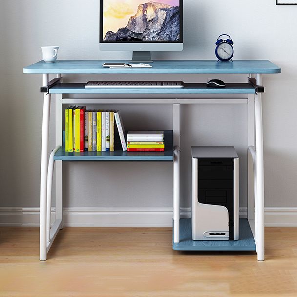 Contemporary Rectangular Computer Desk Manufactured Wood Desk,27.6"L x 15.7"W x 28"H Clearhalo 'furn' 'furn_office_desk' 'Furniture' 'Office Desks' 'Office Furniture' 'office_desk' 1200x1200_983ad513-d1eb-47c7-b351-54508efb9050