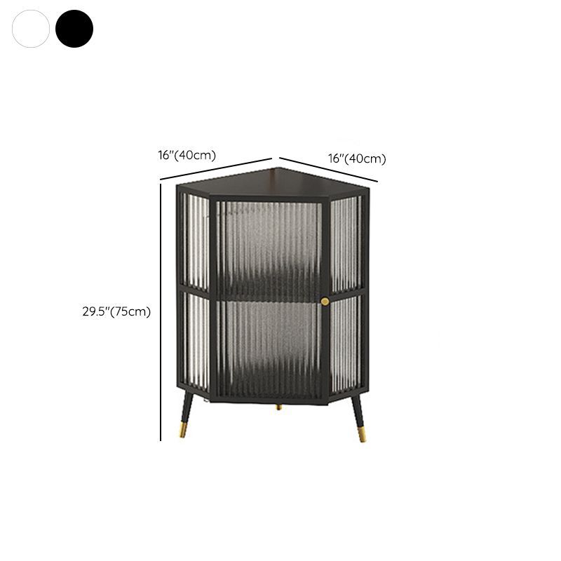 モダンな収納キャビネットガラスドアビュッフェキャビネットダイニングルーム用