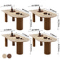 Contemporary Dining Table Pine Solid Wood Table with 3 Legs for Dining Clearhalo ' dining_table' 'Dining Tables & Seating' 'Dining Tables' 'Furniture' 'furniture_dining_table' 'Kitchen & Dining Furniture' 'kitchen&dining_furn' 'kitchen' 'kitchen_dining_table' 1200x1200_98419640-0c0f-4d49-a427-58ecb5a785ff