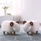 White Modern Standard Trea Resistant Sheep Shape Standard for Living Room Clearhalo 'furn' 'furn_ottomans_poufs' 'Furniture' 'Living Room Furniture' 'Ottomans & Poufs' 'ottomans_poufs' 1200x1200_9841a698-c754-41dc-8c8d-c9bf7aee2c8a