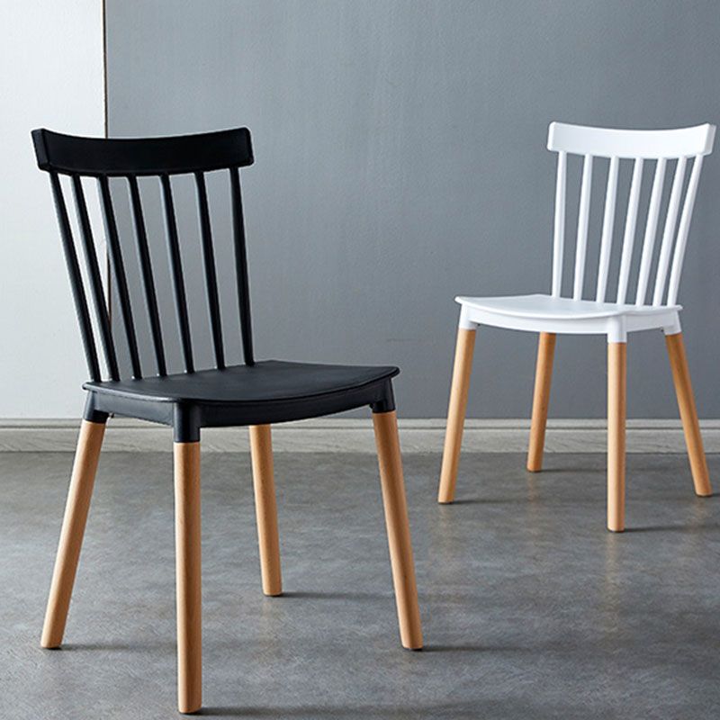 Contemporary Style Chair Dining Armless Dining Chairs with Wooden Legs for Home Clearhalo 'Dining Chairs' 'Dining Tables & Seating' 'dining_chair' 'furn' 'furn_dining_chair' 'Furniture' 'Kitchen & Dining Furniture' 1200x1200_9842f7f0-6133-4379-990a-1f9bcf2efcdf