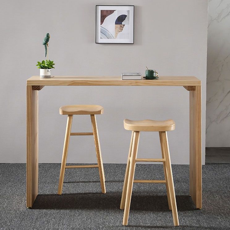 Tavolo da pranzo in legno massimo in legno massiccio tavolo da pub rettangolo in naturale