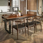 Industrial Solid Wood Furniture 1/4/5/7 Pcs Standard Height Dining Room Table Set Clearhalo 'Dining Room Sets' 'Dining Tables & Seating' 'dining_room_set' 'furn' 'furn_dining_room_set' 'Furniture' 'Kitchen & Dining Furniture' 1200x1200_9843e91e-6d57-4ae4-bc9e-693ca9c74cd2