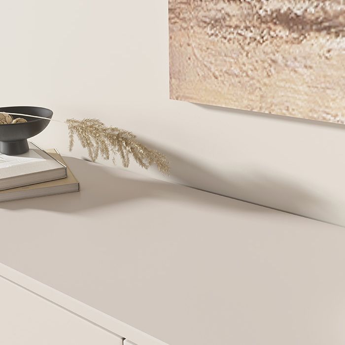 Servidor contemporáneo de comedor de madera de Faux Server con luces para el comedor