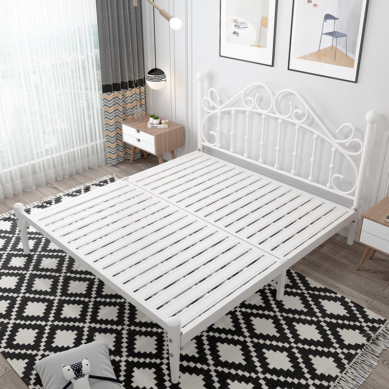 Contemporary Style Standard Bed Metal Bed Frame with Headboard Clearhalo 'Bedroom Furniture' 'Beds' 'furn' 'furn_beds' 'Furniture' 1200x1200_9849d7ce-604f-425a-a8ea-afd0b5b1f534
