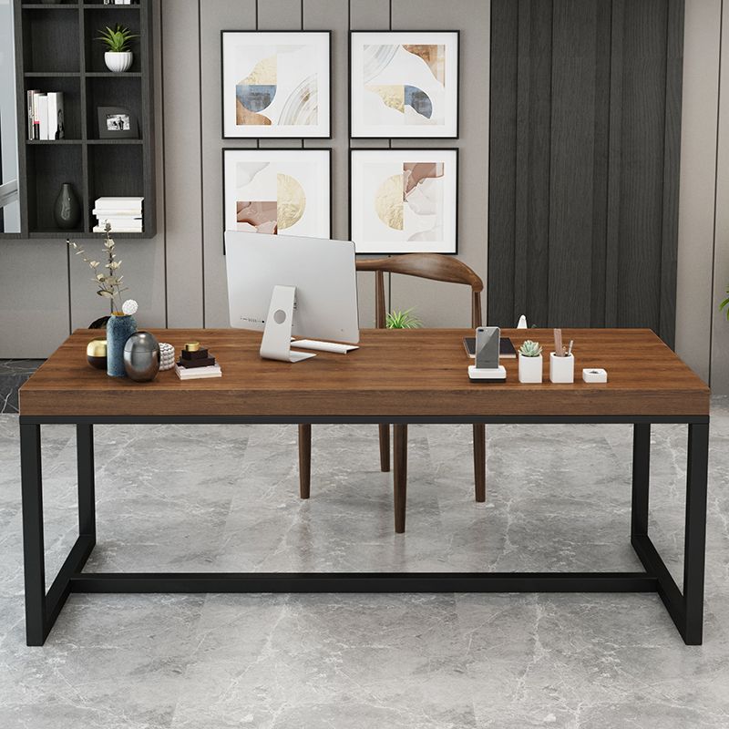 Bureau d'écriture industriel rectangulaire du bureau en bois massif en pin