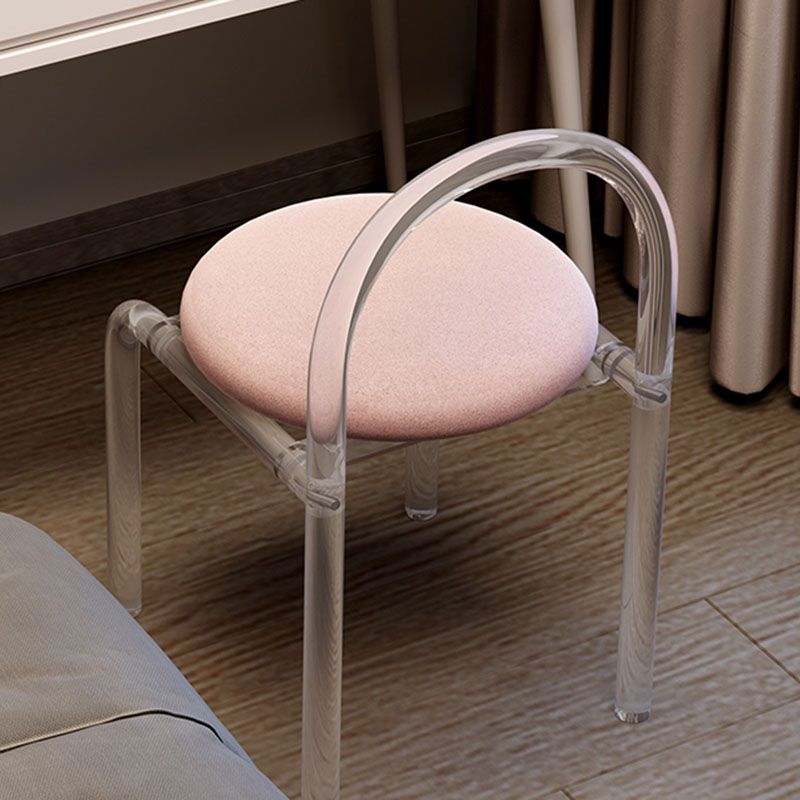 Tavolo da letto moderno a specchio illuminato tavolo da letto con set di feci