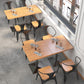 Industrial Pine Wood Dining Table Square Table in Nature with Metal Pedestal Clearhalo ' dining_table' 'Dining Tables & Seating' 'Dining Tables' 'furn' 'furn_dining_table' 'Furniture' 'furniture_dining_table' 'Kitchen & Dining Furniture' 'kitchen&dining_furn' 'kitchen' 'kitchen_dining_table' 1200x1200_984cc8e7-8961-49c3-be2d-e5111706b1e6