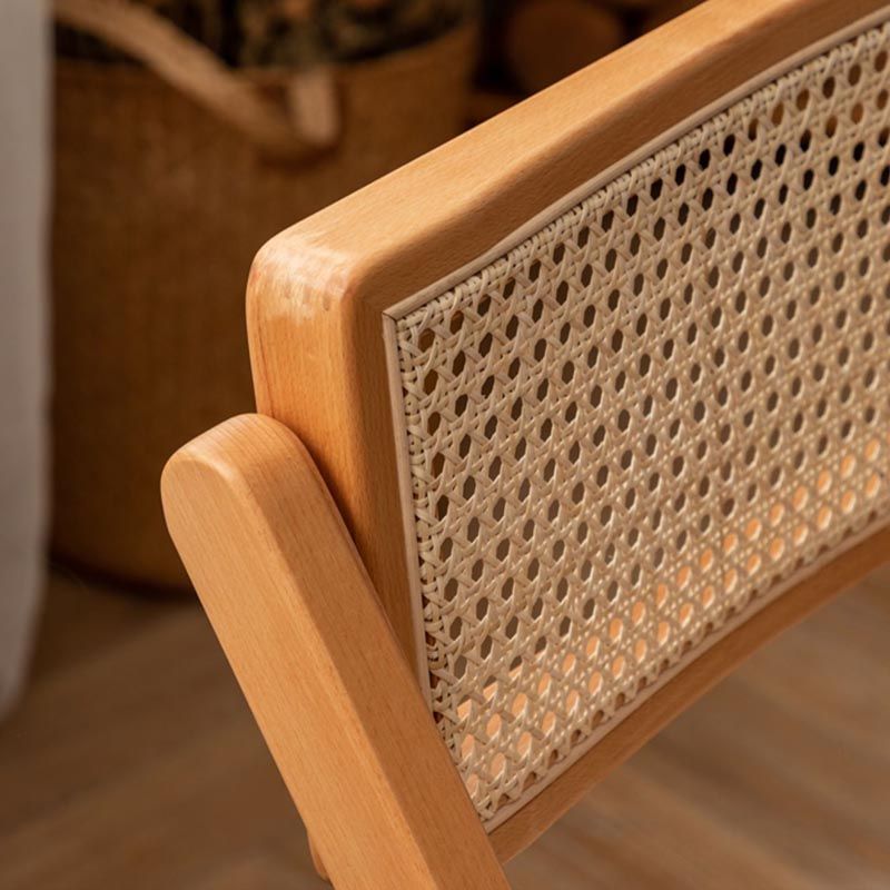 Traditional Folding Rattan Side Chair Wood Dining Side Chair Clearhalo 'Dining Chairs' 'Dining Tables & Seating' 'dining_chair' 'furn' 'furn_dining_chair' 'Furniture' 'Kitchen & Dining Furniture' 1200x1200_984e6904-ed7f-4a9a-be86-5125c24b8e7f