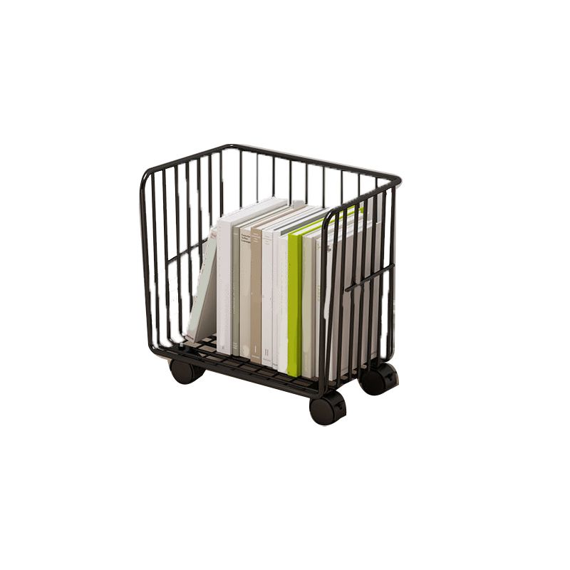 コンテンポラリーメタルシェルフの本棚は、垂直の本棚を閉じました