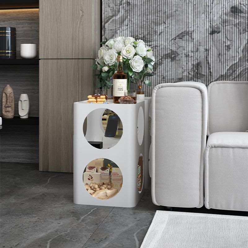 Modar de mesa de metal de cabecera de almacenamiento abierto para dormitorio para dormitorio