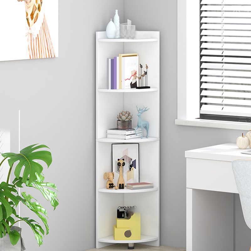 閉じた木製本棚モダンミニマリストホームリビングルームコーナーブックケース