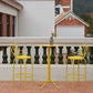 Industrial Outdoor Bar Height Table Metal Bar Table with Pedestal Clearhalo 'Bar Furniture' 'Bar Tables' 'bar_tables' 'furn' 'furn_bar_tables' 'Furniture' 'Kitchen & Dining Furniture' 1200x1200_98506272-5316-4d0d-a5ed-d2816e42e48c