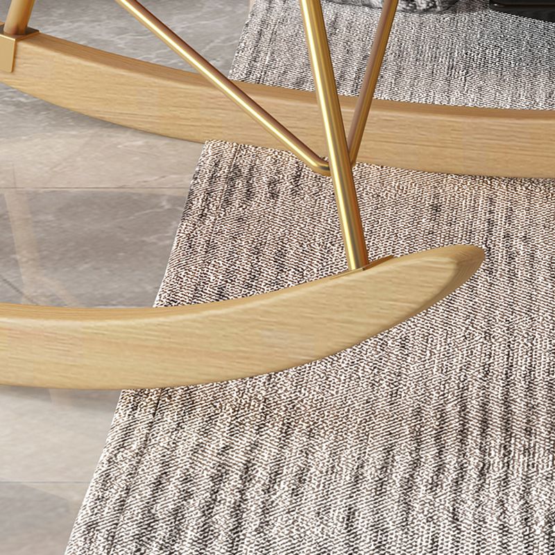 Mère de style glam Mère d'alimentation canapé à bascule chaise à bascule intérieure avec ottoman