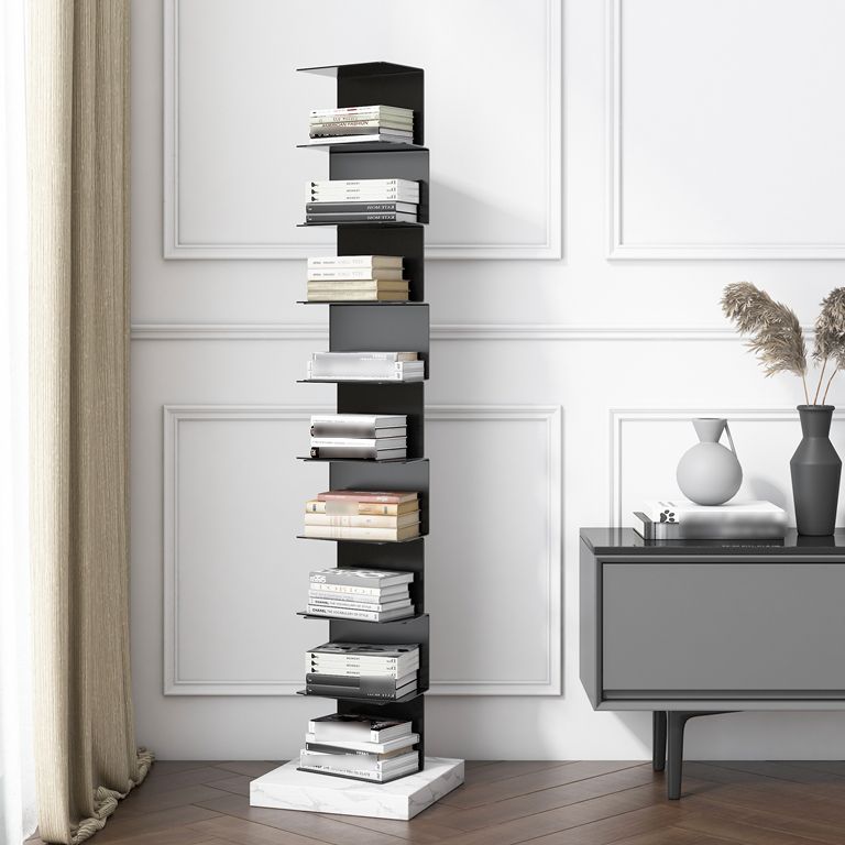 Modern Style Vertical Bookshelf Stainless Steel Shelf Bookcase for Home Clearhalo 'Bookcases' 'furn' 'furn_bookcases' 'Furniture' 'furniture_bookcases' 'Office Furniture' 1200x1200_9850a7a7-a12b-4e67-9c60-2ddbb904cae0