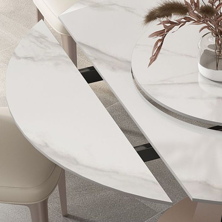 Set da pranzo moderno in pietra sinterizzata Set da pranzo da 1/2/5/7 pezzi per uso domestico
