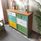 Vertical Nautical Wooden Storage Chest Bedroom Chest with Drawers Clearhalo 'Bedroom Furniture' 'Dressers & Chests' 'dressers_chests' 'furn' 'furn_dressers_chests' 'Furniture' 1200x1200_98559fcc-e047-4ac6-9bc0-b8bed9857ff2